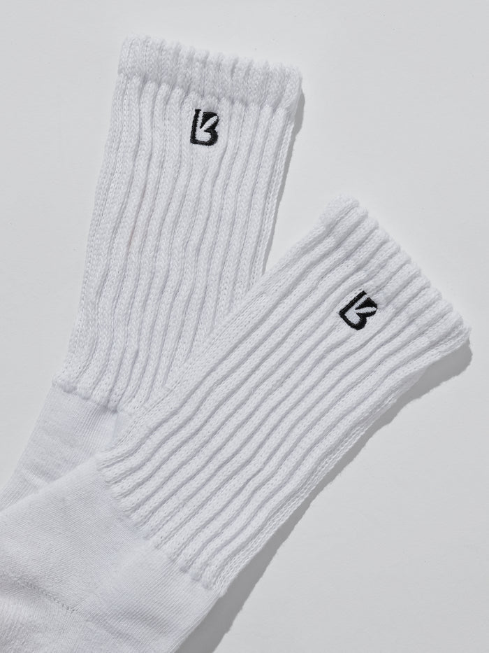 Scrunch Socks - White/Black