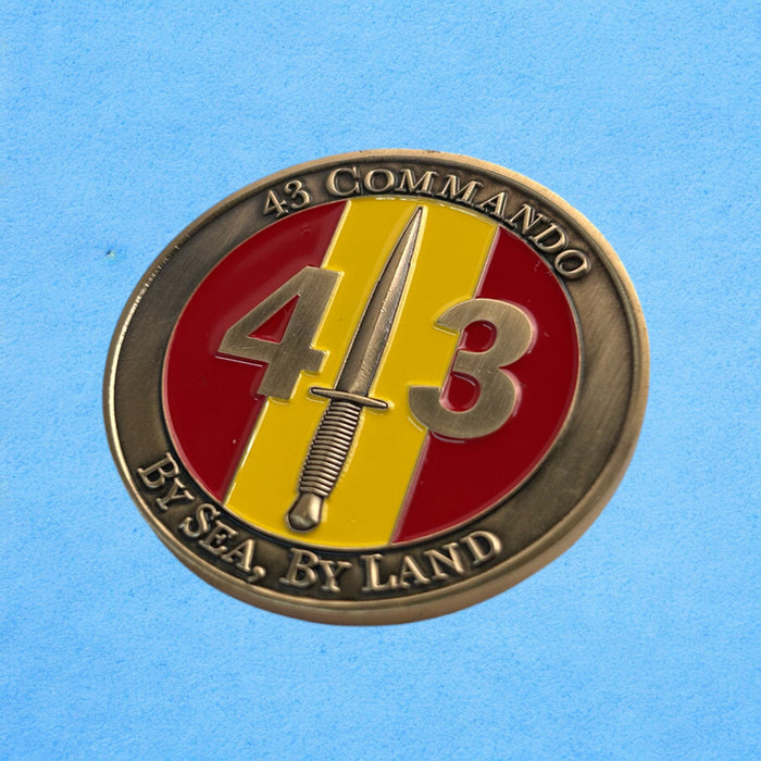 43 Commando Royal Marines Enamelled Coin
