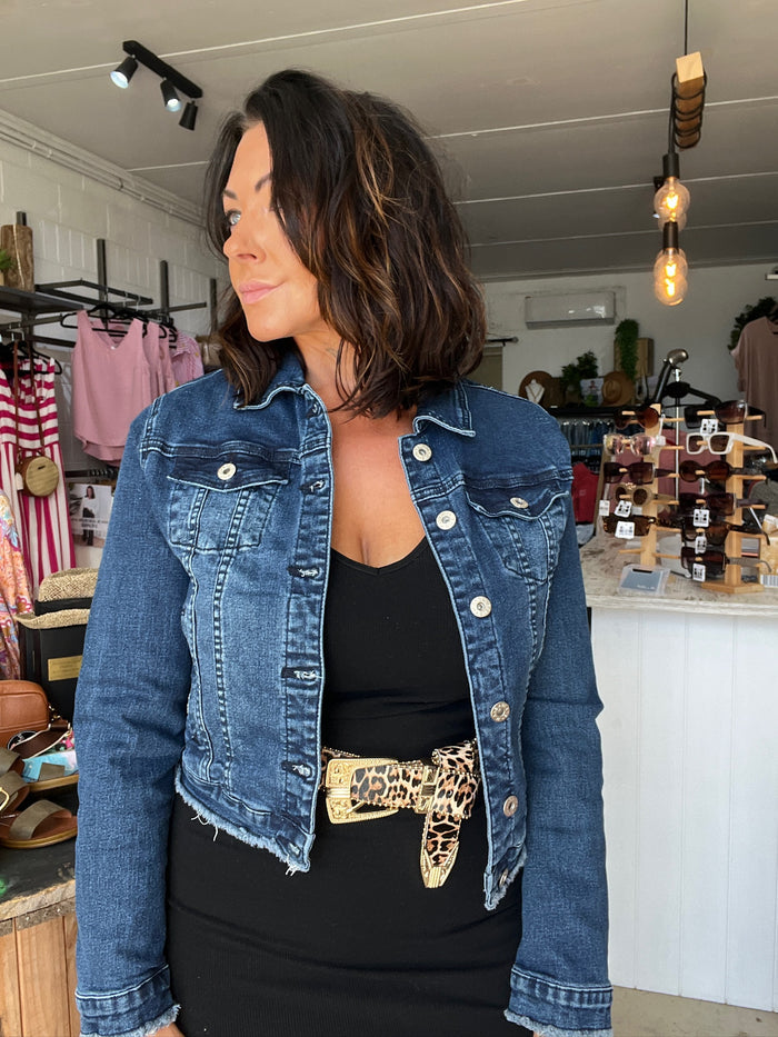 Abigail Denim Jacket - Semi Cropped