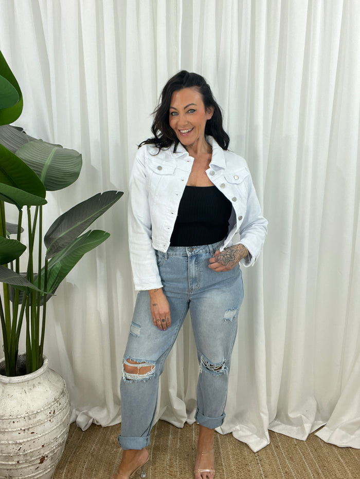 Abigail Denim Jacket - Semi Cropped