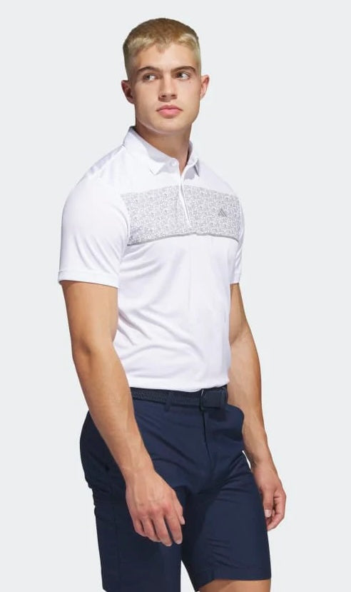 Adidas Chest-Print Golf Polo Shirt HR7991