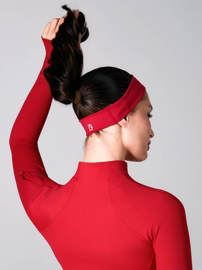 Airbrush Headband - Lipstick Red