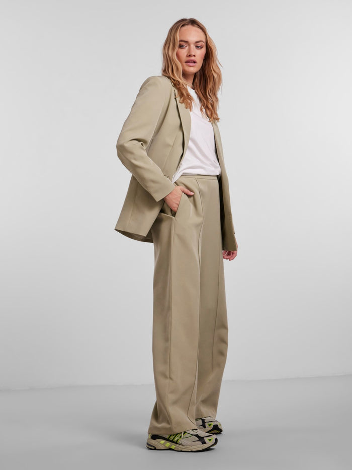 oversized beige blazer