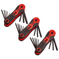 Amtech 3 Piece Folding Key Set Easy Storage