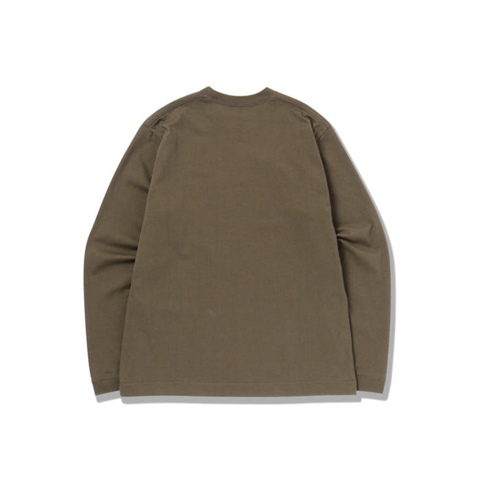 and Wander Logo LS Tee 'Khaki'