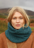 Aran Infinity Cable Scarf - 100% Supersoft Merino Wool