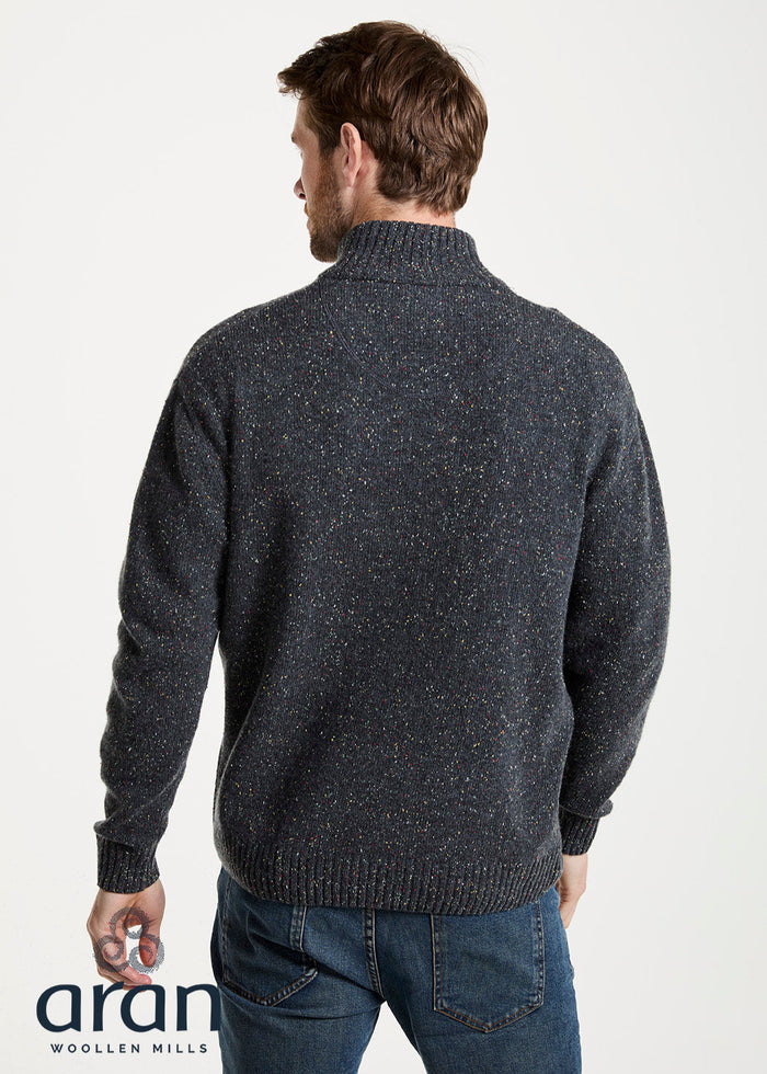 Aran Troyer Zip Sweater