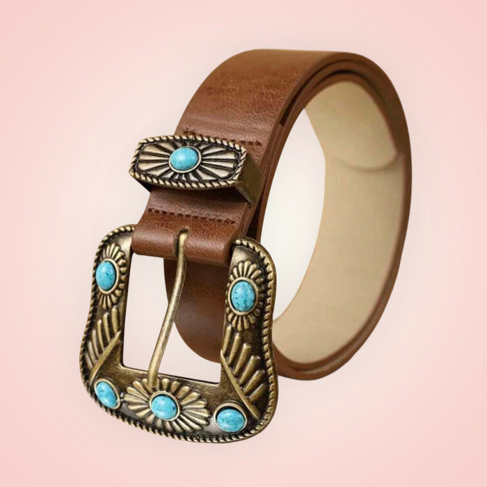 Astrid Belt- Dark tan