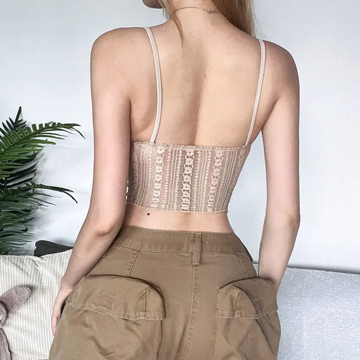 Asymmetrical Bow Lace Patchwork Top fashionnsio
