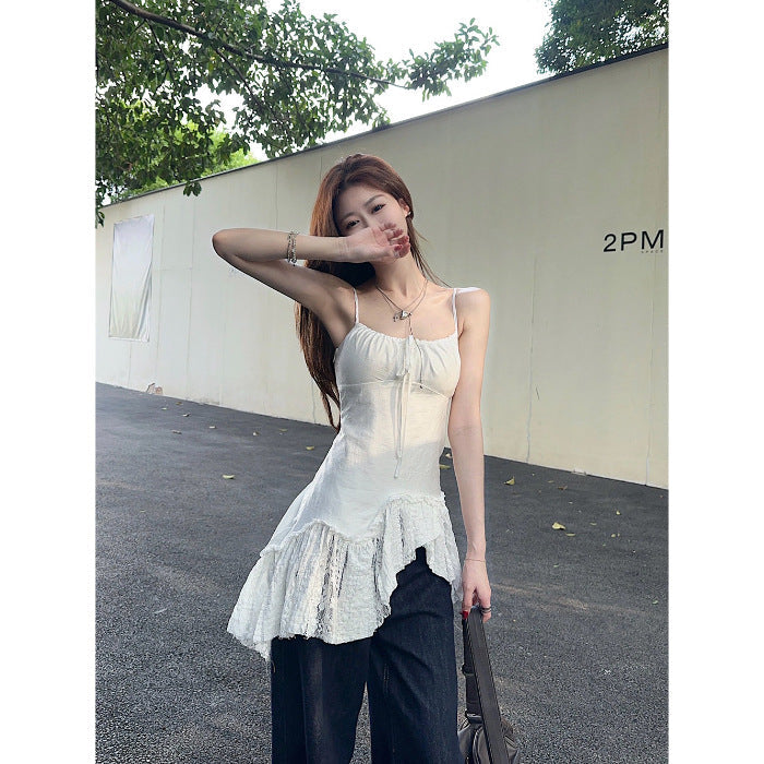 Asymmetrical Patchwork Korean Top - Fashionnsio