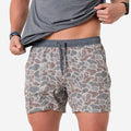 Athletic Short - Classic Deer Camo - Grey Liner