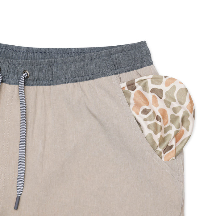 Athletic Short - Heather Khaki - Venado Camo Liner