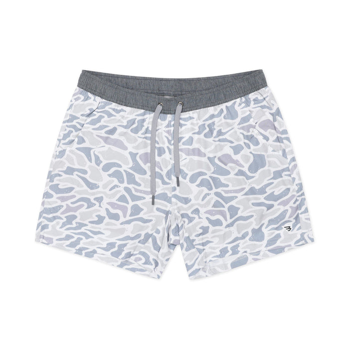 Athletic Short - White Camo - Grey Liner