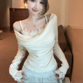 Aura Lace Off Shoulder Top - Fashionnsio