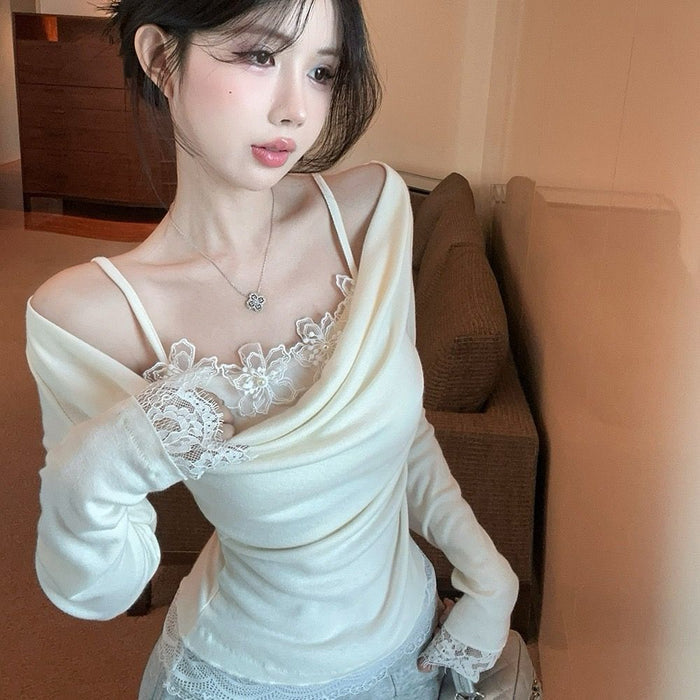 Aura Lace Off Shoulder Top - Fashionnsio