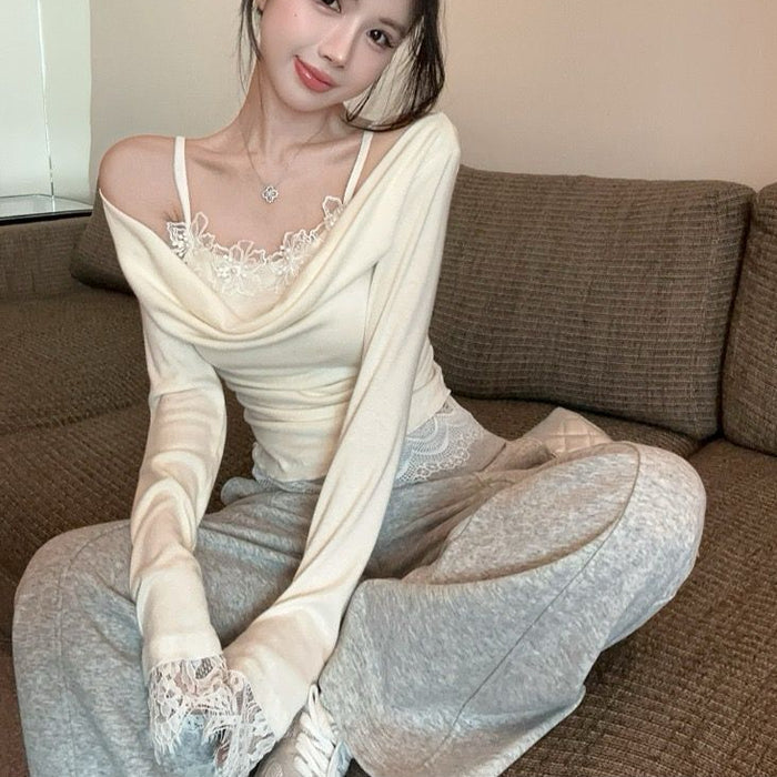Aura Lace Off Shoulder Top - Fashionnsio