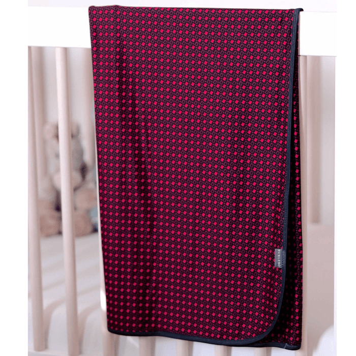 Baby Swaddle - Texas - Black & Red