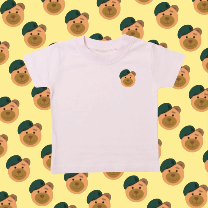 Baby & Toddler Booty Bear Mini Marine T-shirt - Pale Pink