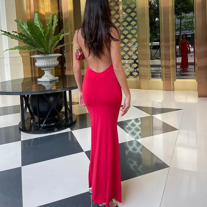 Skims Bodycon Backless Dress fashionnsio