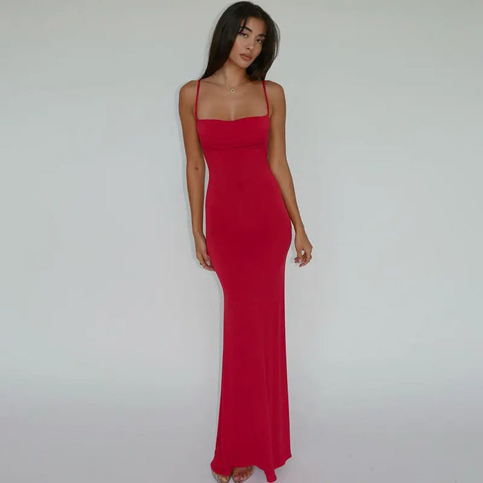 Skims Bodycon Backless Dress fashionnsio