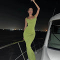 Backless Fishtail Long Dress fashionnsio
