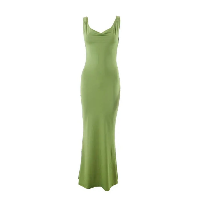 Backless Fishtail Long Dress fashionnsio