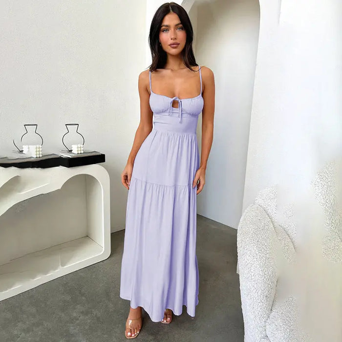 Sling Backless Maxi Dress fashionnsio