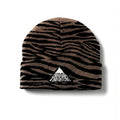Beanie TERROR Og Logo Zebra Dark Brown
