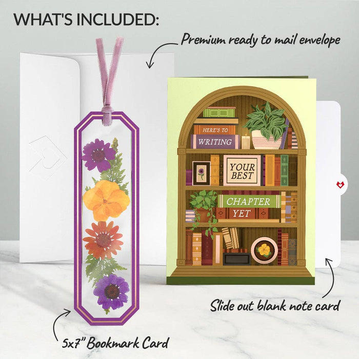 Best Chapter Yet Petal Pressed™ Bookmark Card 5x7"