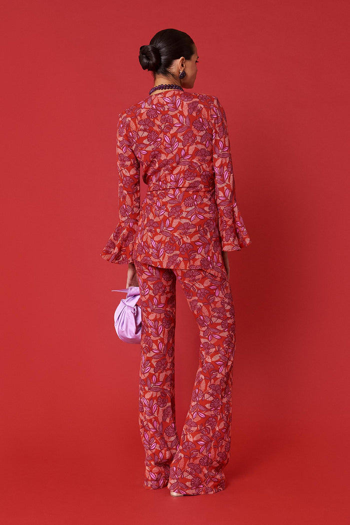 Pantalón Agatha Manila coral de Lady Pipa para invitada de boda.