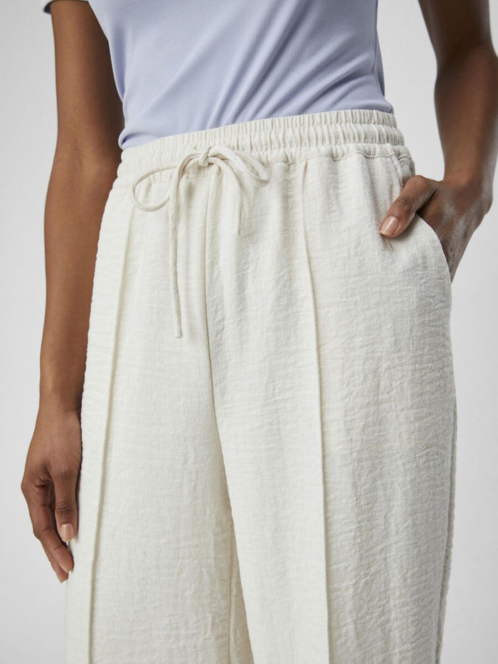 Blea High Waisted Trouser (White Sand)