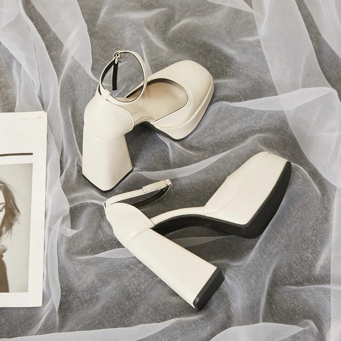 Mary Jane Platform Chunky Heels fashionnsio