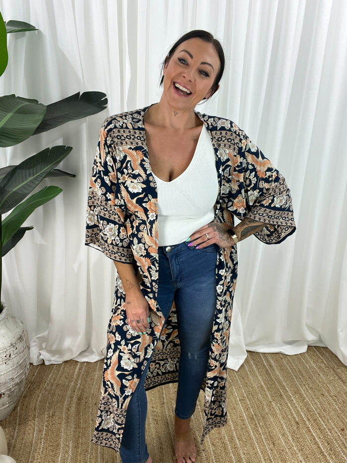 Bodhi Kimono - Navy