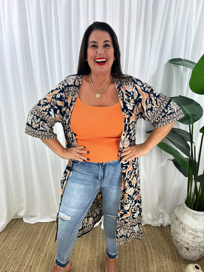 Bodhi Kimono - Navy