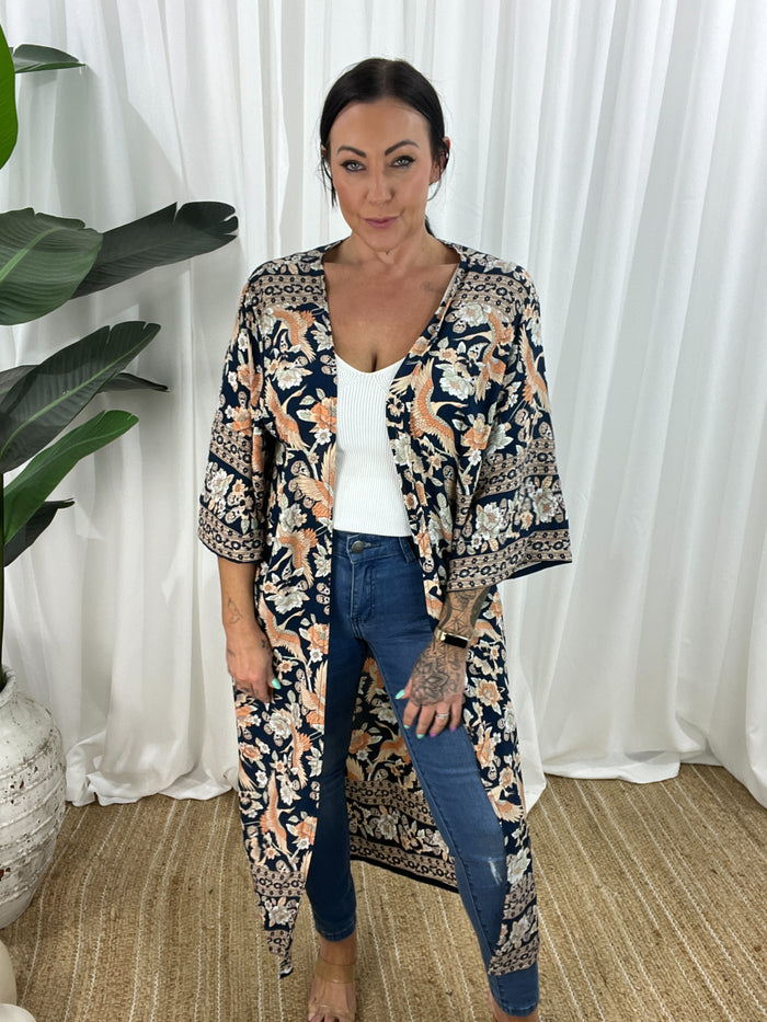 Bodhi Kimono - Navy