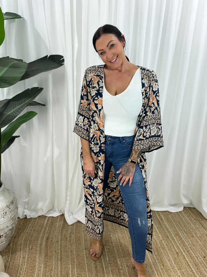 Bodhi Kimono - Navy