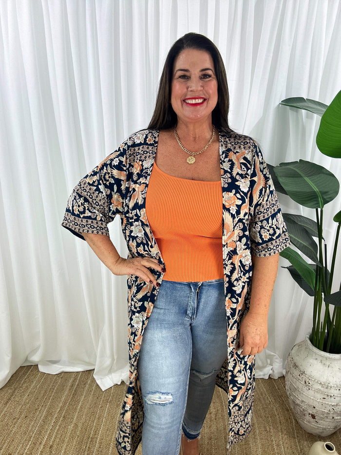 Bodhi Kimono - Navy