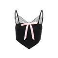 Bow Mesh Tank Top fashionnsio