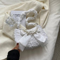 Pearl Bow Lace Shoulder Bags fashionnsio