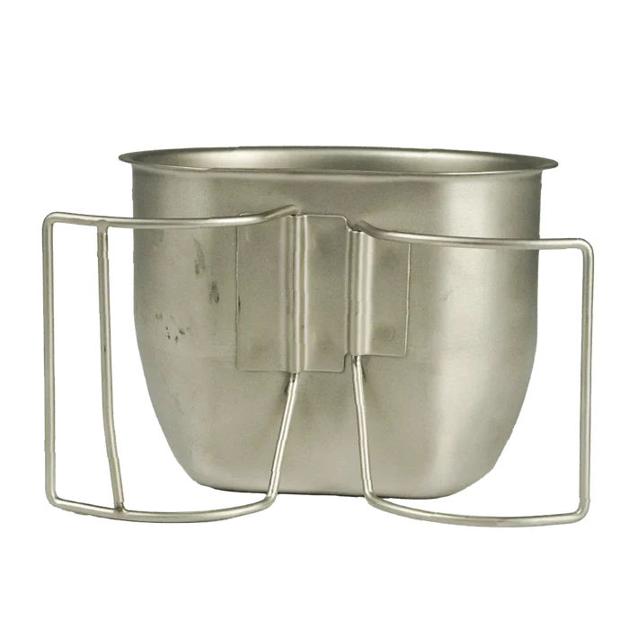 British Army Steel Canteen Cup - British Army Surplus - Canteens & Bottles