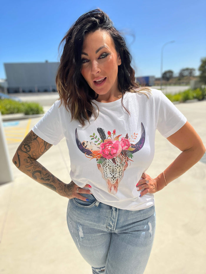 Bull Skull Tee (EOFY SALE)