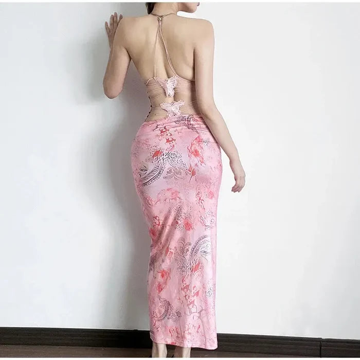 Butterfly Backless Dress fashionnsio