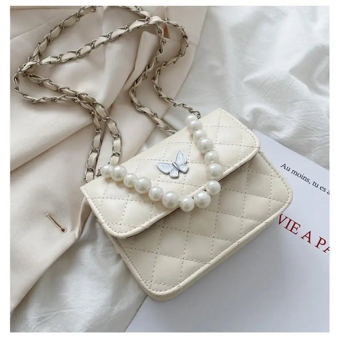 Butterfly Pearl Sling Bags fashionnsio
