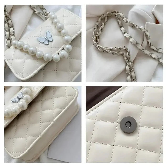 Butterfly Pearl Sling Bags fashionnsio