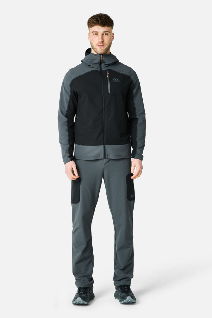 Caldera Gridded Fleece Tracksuit - Black/Grey