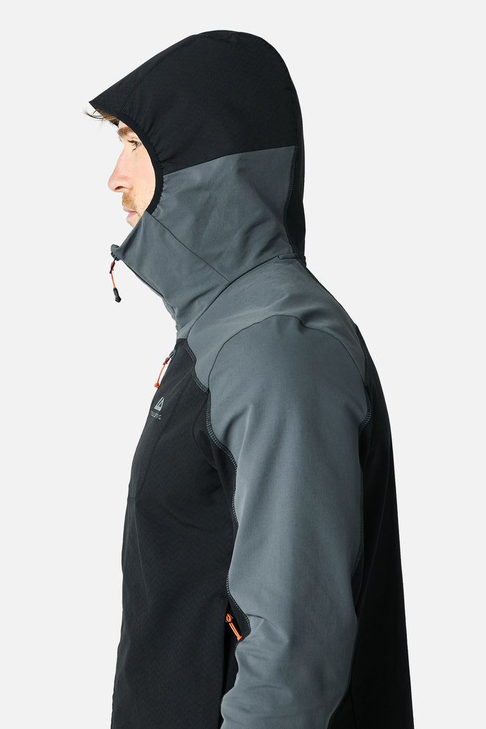 Caldera Gridded Fleece Tracksuit - Black/Grey