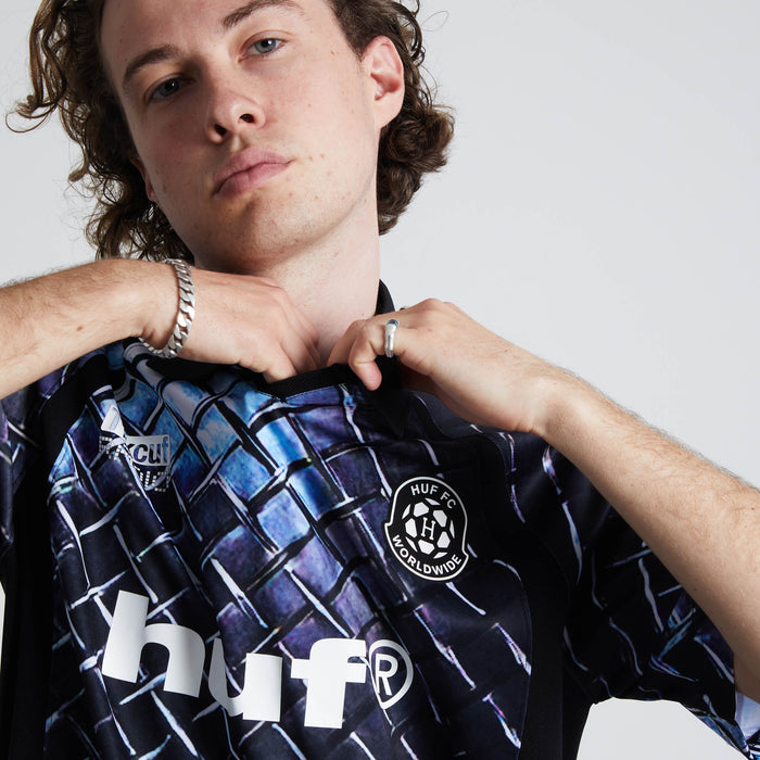 Camiseta HUF Diamond Plate Jersey Black