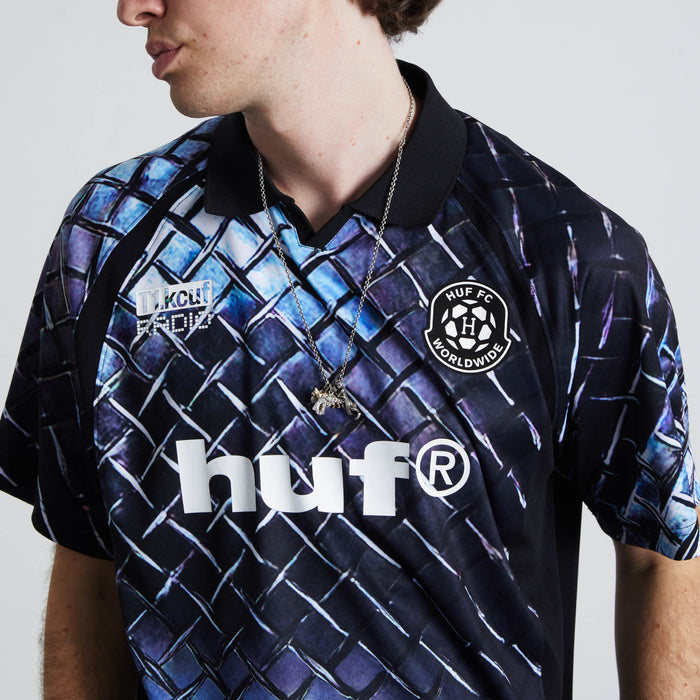 Camiseta HUF Diamond Plate Jersey Black