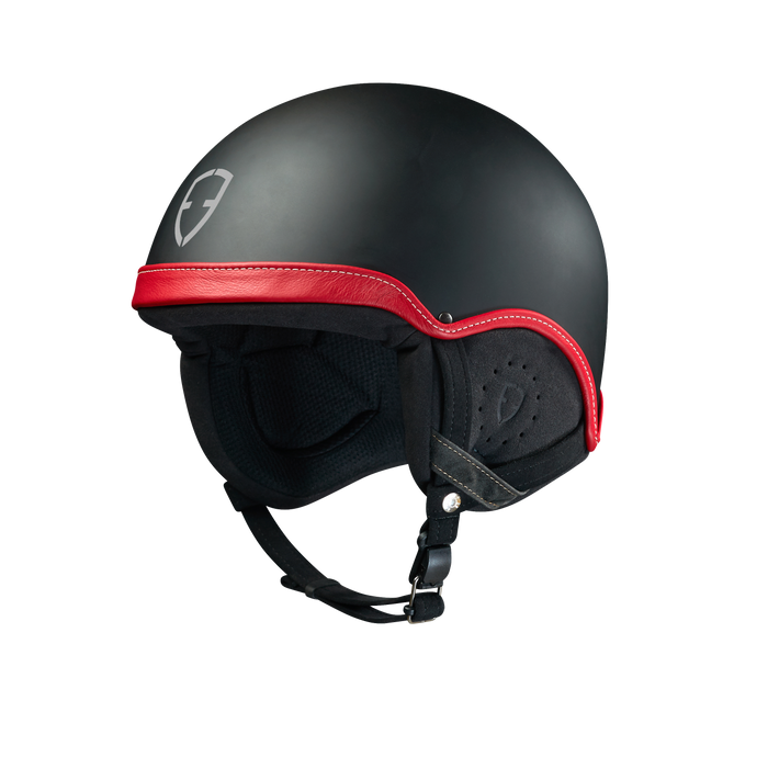 Casque de ski Egide Ino de couleur rouge vue face 3/4