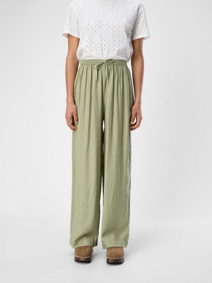 Catja Wide Leg Pants (Tea Green)